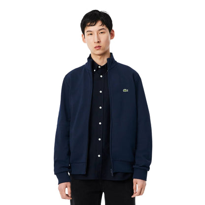 Lacoste Zipped Fleece Sweatshirt Midnight Blue  - SH8870-166