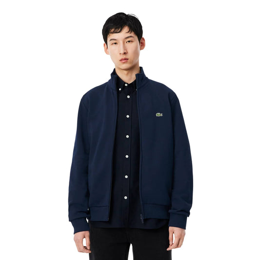 Lacoste Zipped Fleece Sweatshirt Midnight Blue  - SH8870-166