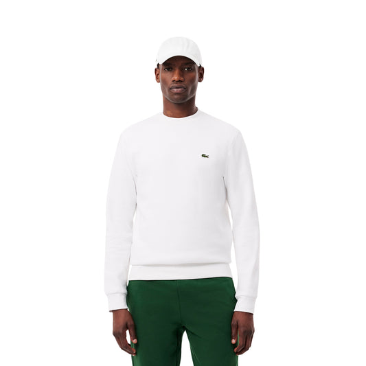 Lacoste Organic Cotton Sweatshirt White  - SH9801-001