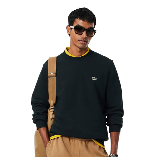 Lacoste Organic Cotton Sweatshirt Varech Fonce  - SH9801-GJP