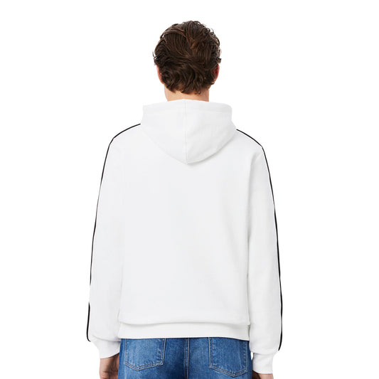 Lacoste Classic Fit Logo Stripe Sweatshirt White  - SH9808-001