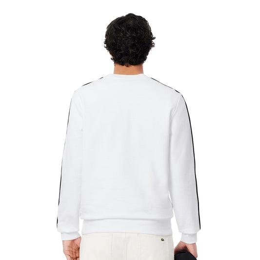 Lacoste Logo Trim Fleece Sweatshirt White  - SH9818-001