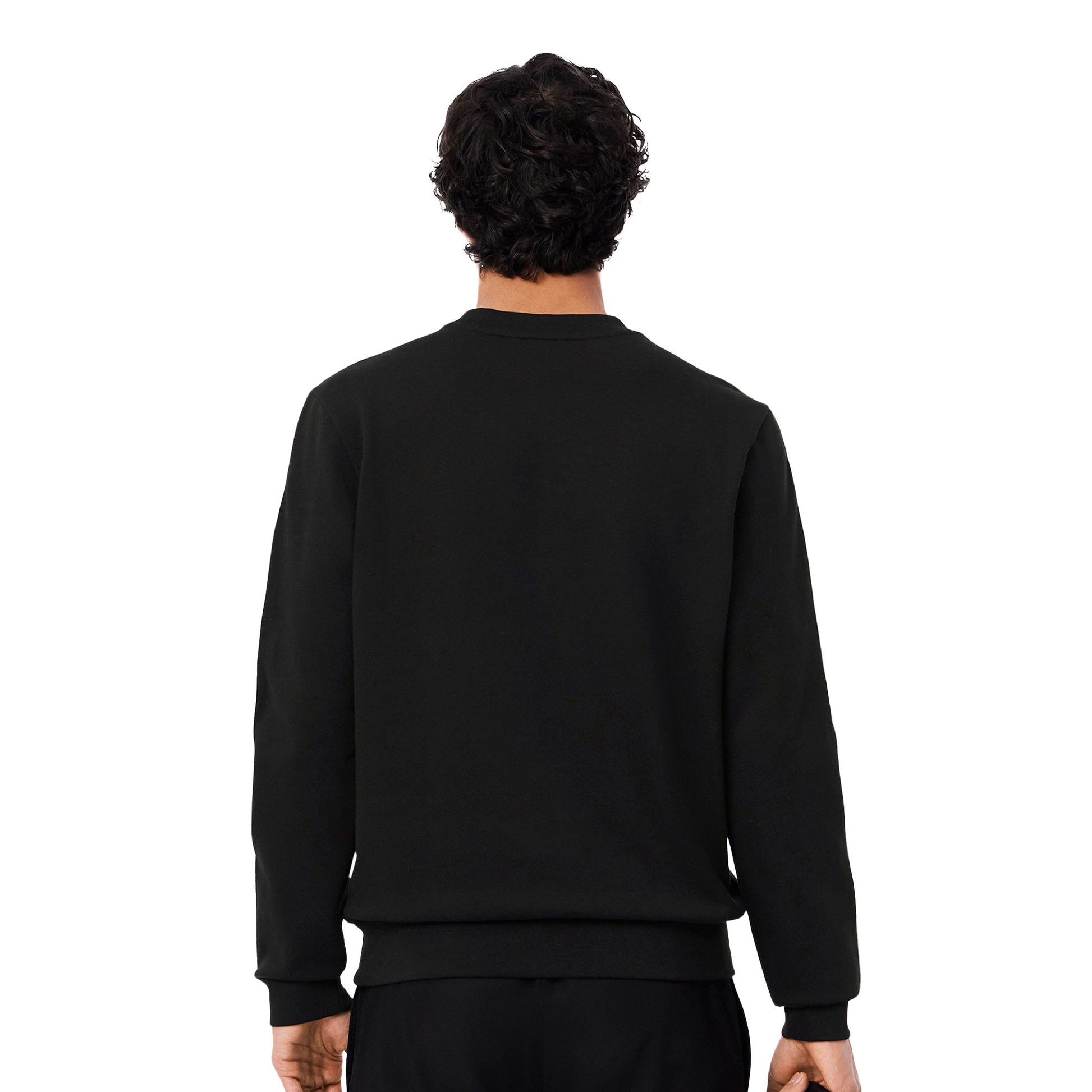 Lacoste Logo Trim Fleece Sweatshirt Black  - SH9818-031