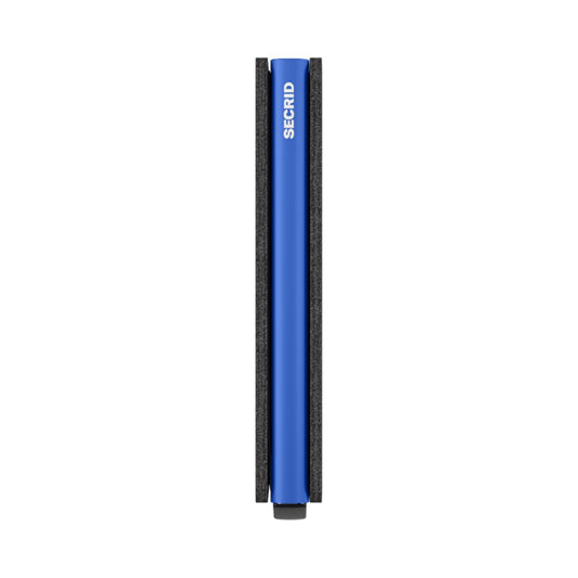 Secrid Slimwallet Matte Black & Blue  - SMBLACKBLUE
