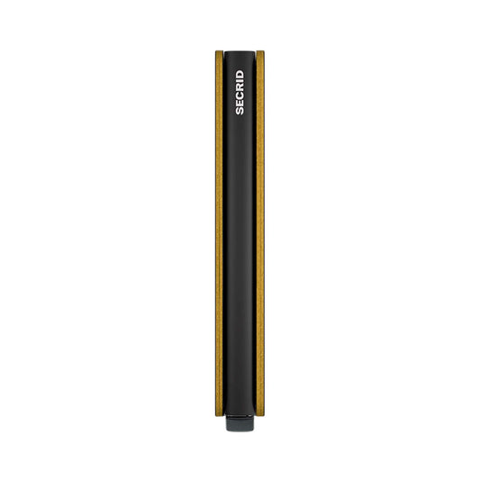 Secrid Slimwallet Matte Black & Ochre  - SMBLACKOCHRE