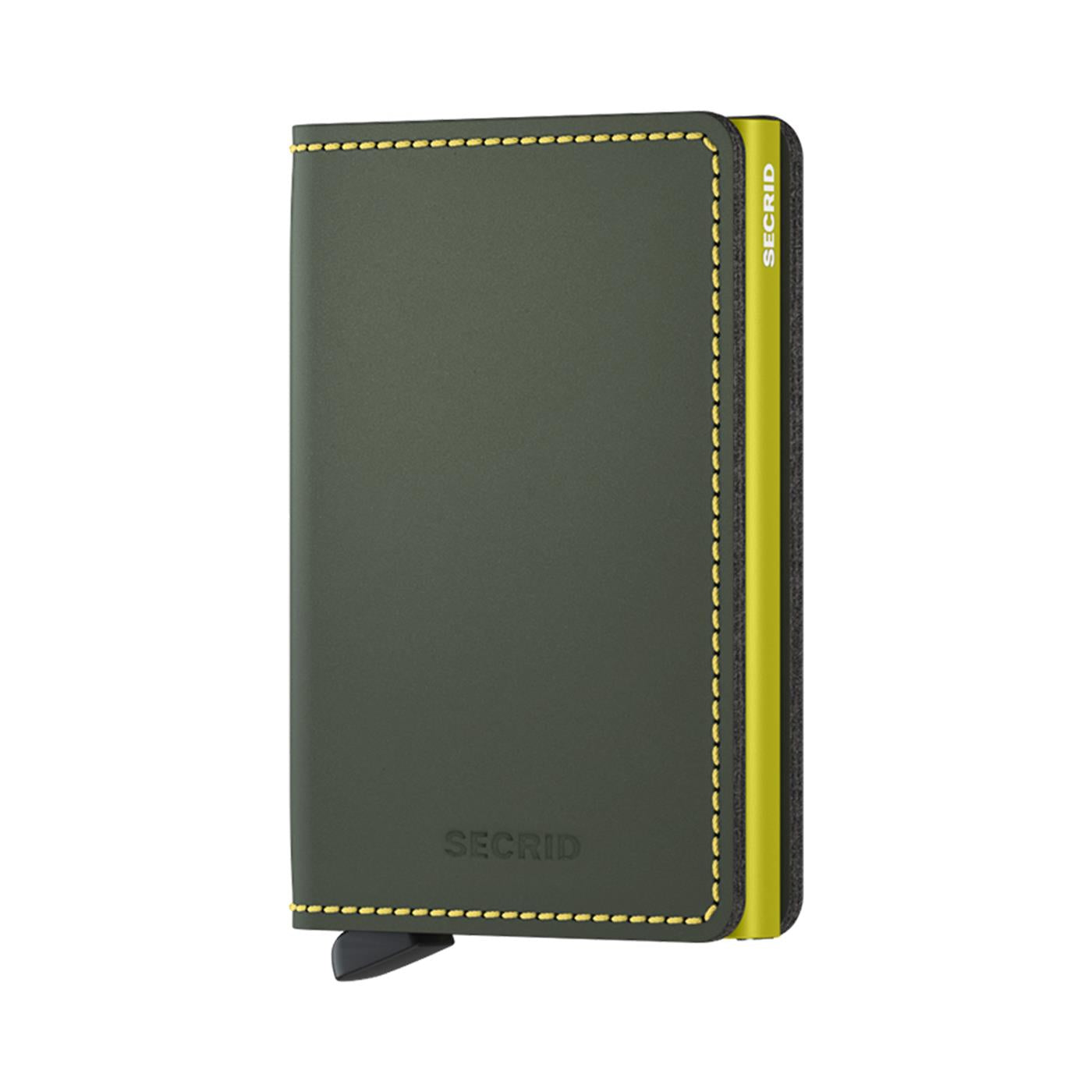 Secrid Slimwallet Matte Green & Lime  - SMGREENLIME