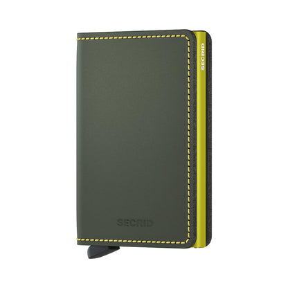 Secrid Slimwallet Matte Green & Lime  - SMGREENLIME