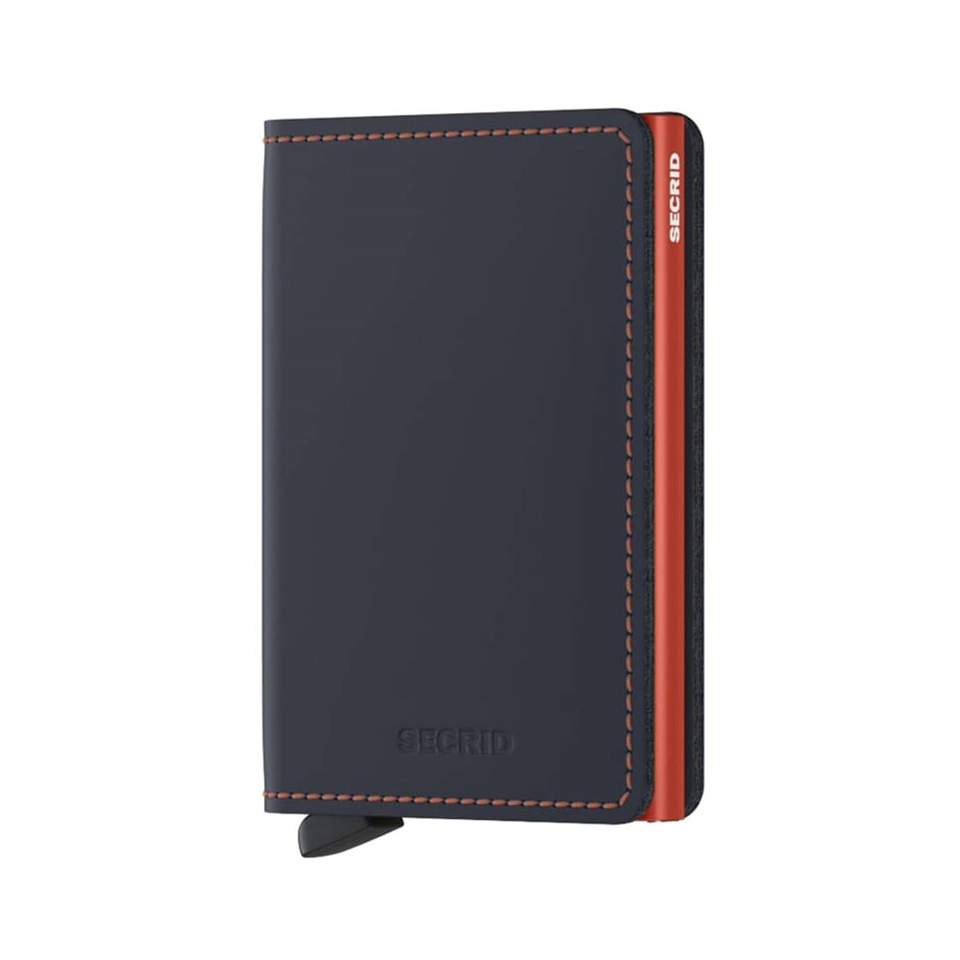 Secrid Slimwallet Matte Night Blue/Orange  - SMNIGHTBLUEORANGE