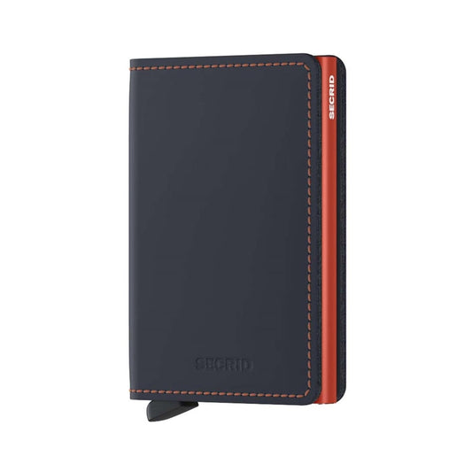 Secrid Slimwallet Matte Night Blue/Orange  - SMNIGHTBLUEORANGE