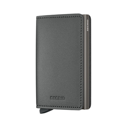 Secrid Slimwallet Matte Satin Steel  - SMSSTEEL