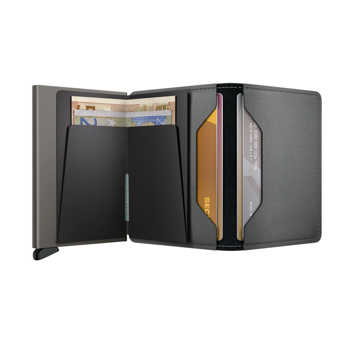 Secrid Slimwallet Matte Satin Steel  - SMSSTEEL