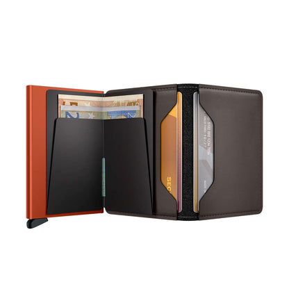 Secrid Slimwallet Matte Truffle/Orange  - SMTRUFFLEORANGE