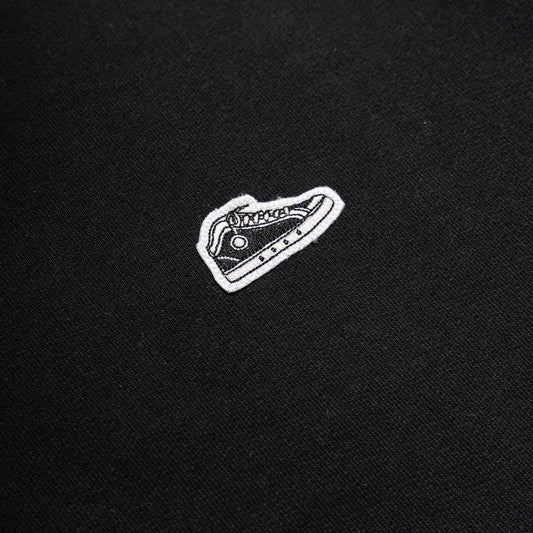 Sanjo K100 Patch Sweat Black  - SPV3_COT_001