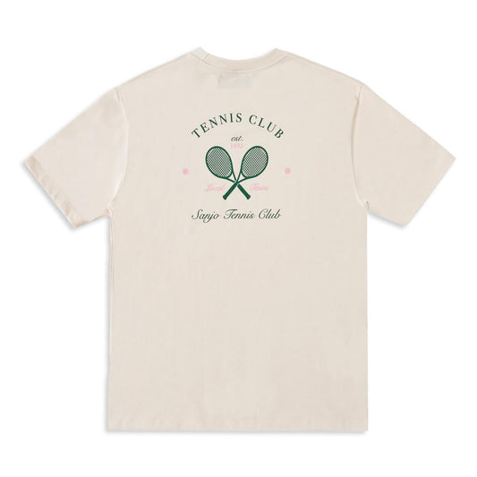 Sanjo Tennis Club T-Shirt Ecru  - SS24_1TC_003