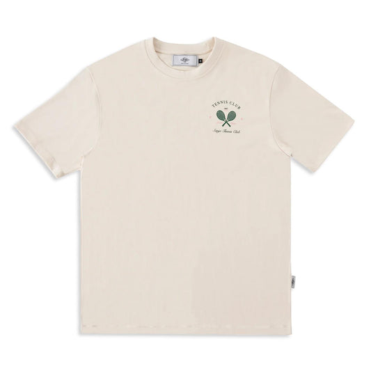 Sanjo Tennis Club T-Shirt Ecru  - SS24_1TC_003