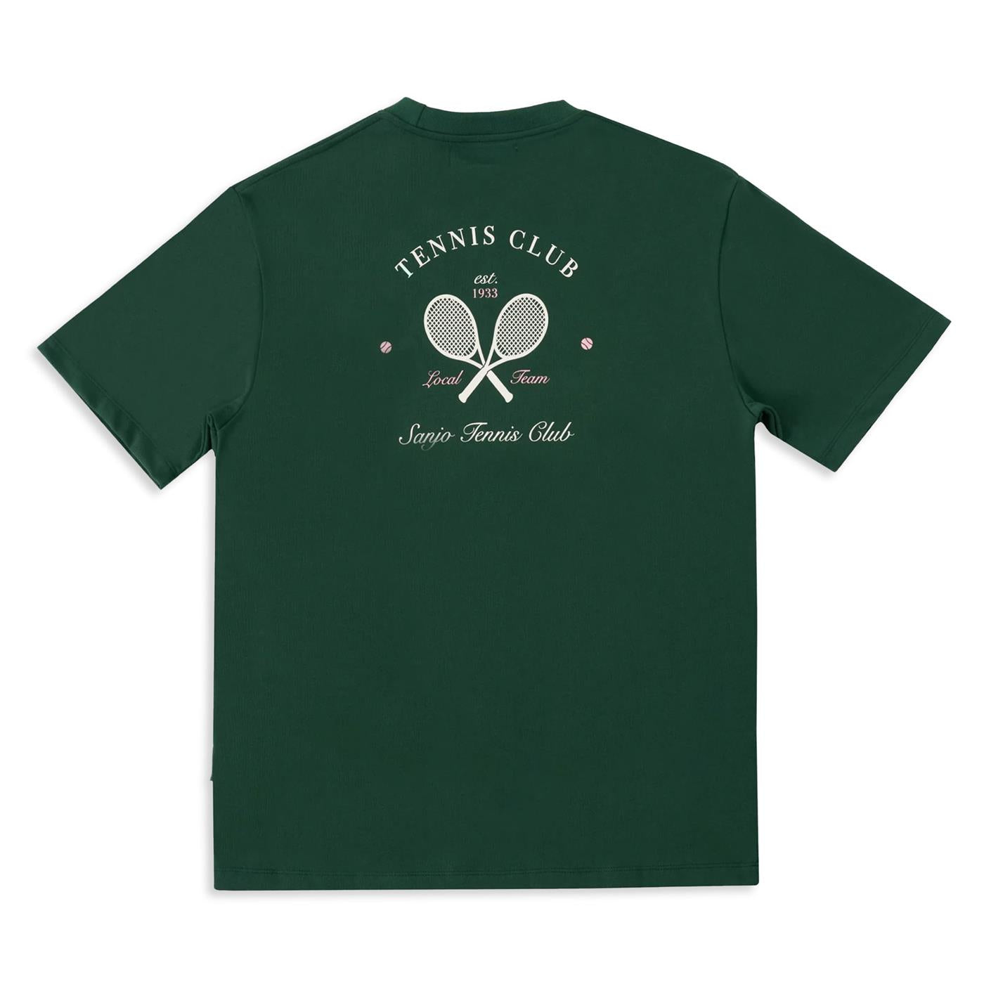 Sanjo Tennis Club T-Shirt Bottle Green  - SS24_1TC_018