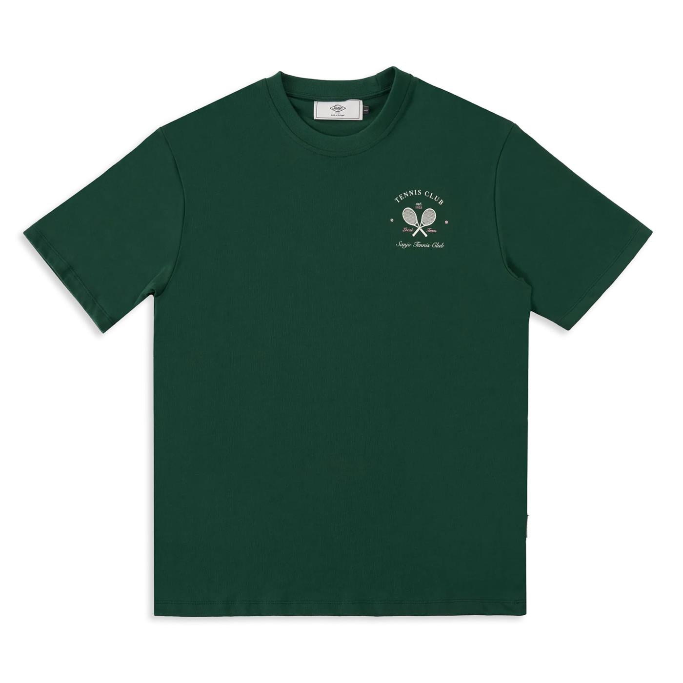Sanjo Tennis Club T-Shirt Bottle Green  - SS24_1TC_018