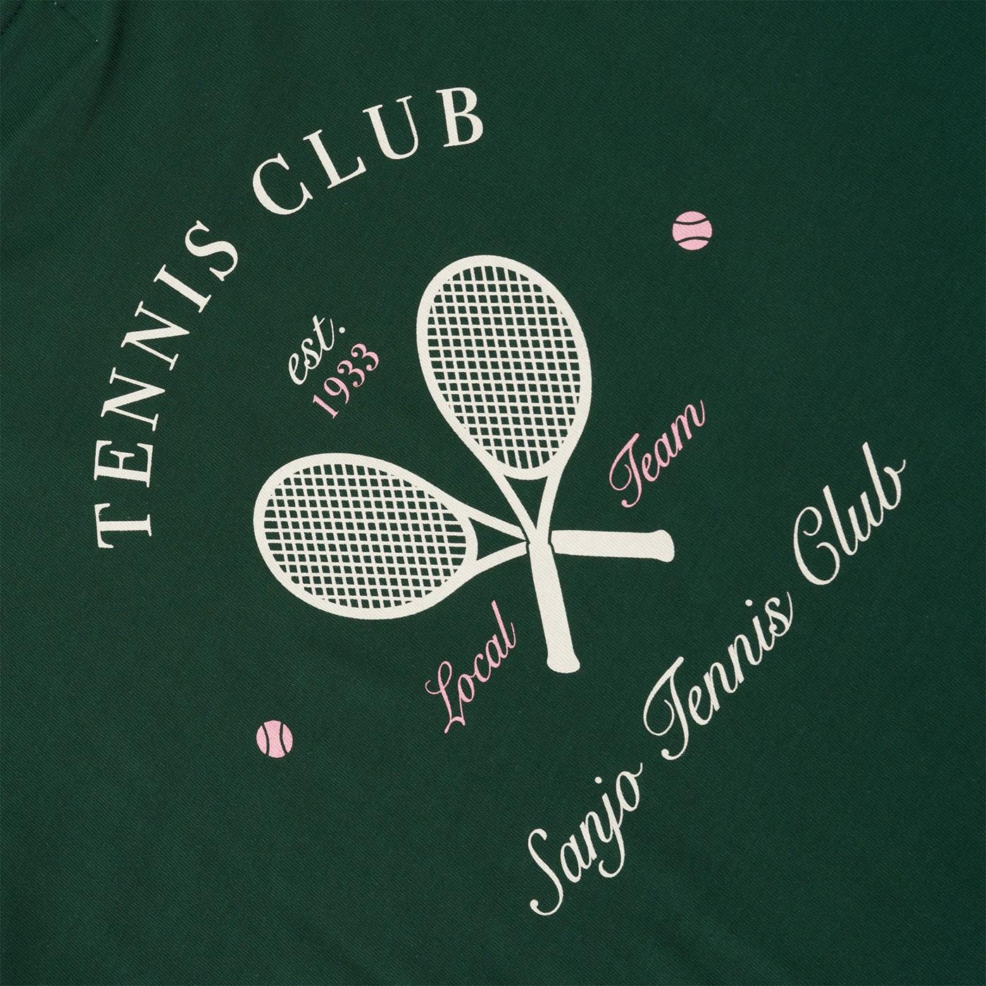 Sanjo Tennis Club T-Shirt Bottle Green  - SS24_1TC_018
