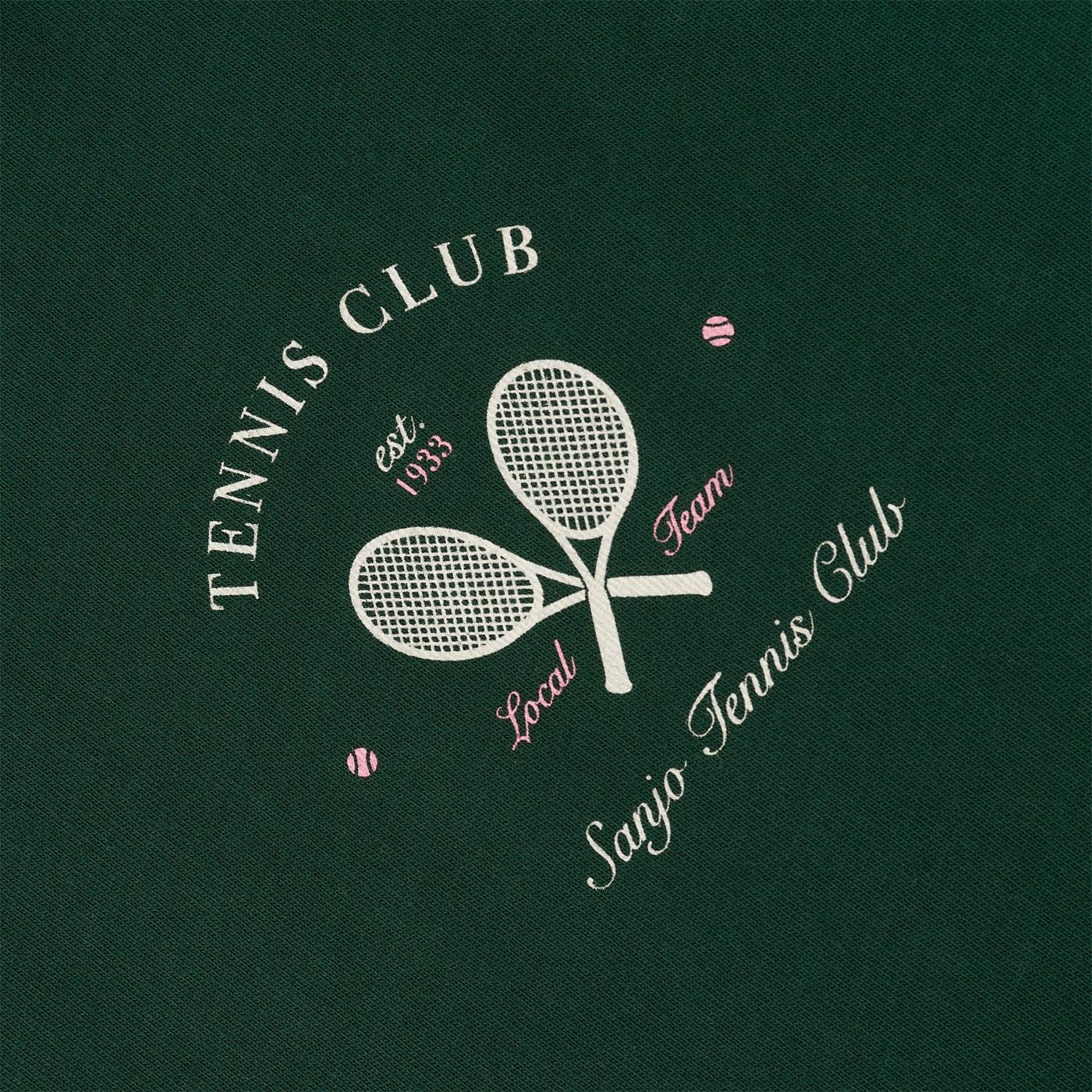 Sanjo Tennis Club T-Shirt Bottle Green  - SS24_1TC_018