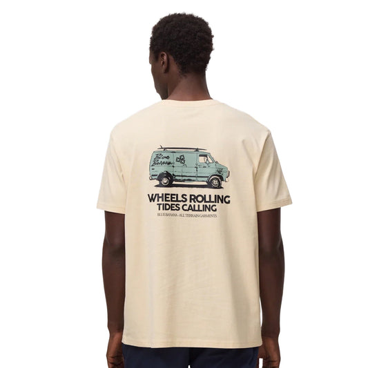 Blue Banana Drive Tee Beige  - SS26UG011DRVYL06