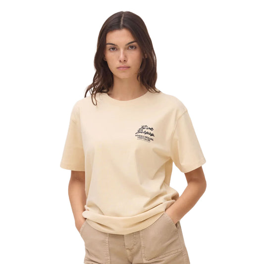 Blue Banana Drive Tee Beige  - SS26UG011DRVYL06