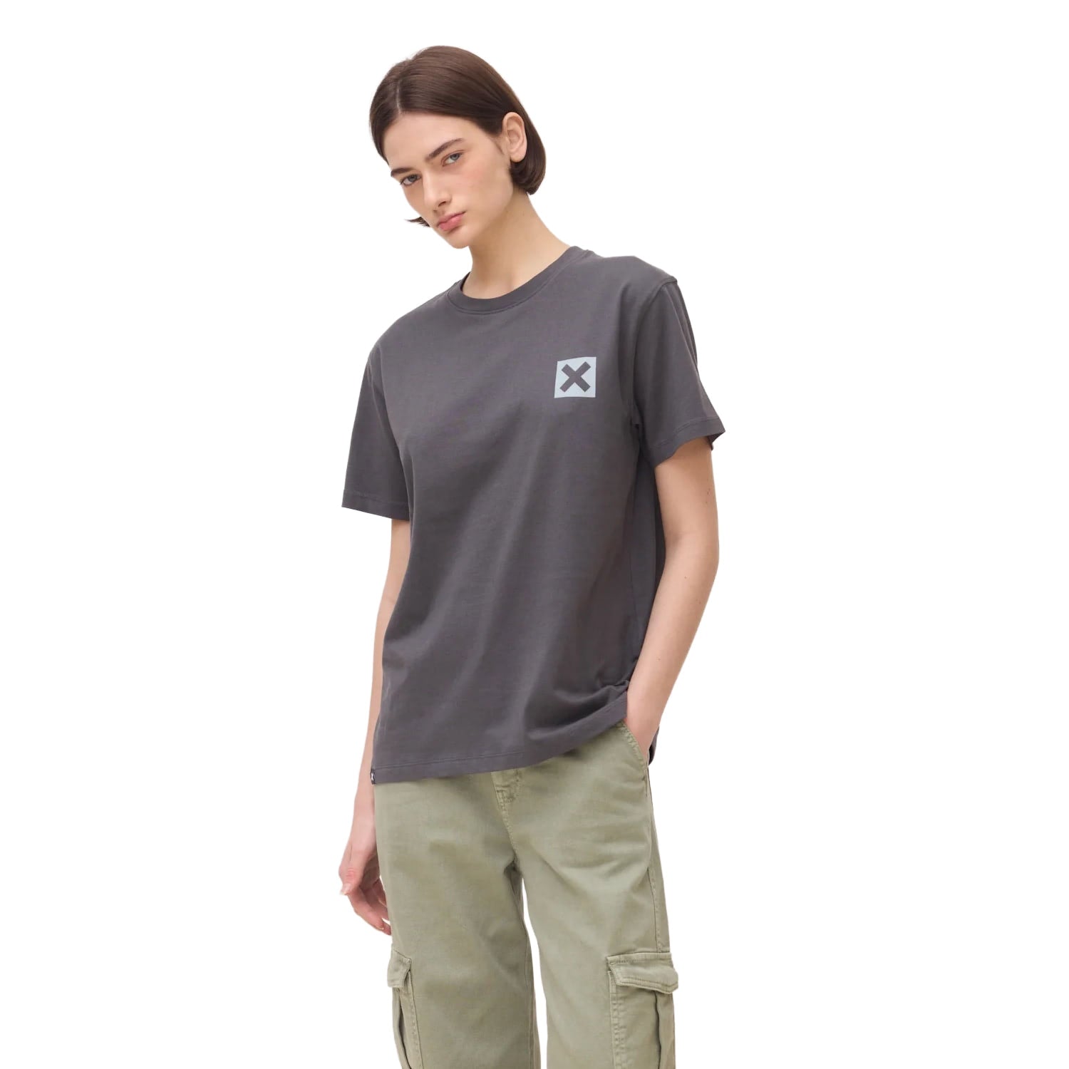 Blue Banana Nature Tee Anthracite  - SS26UG011NATGY01