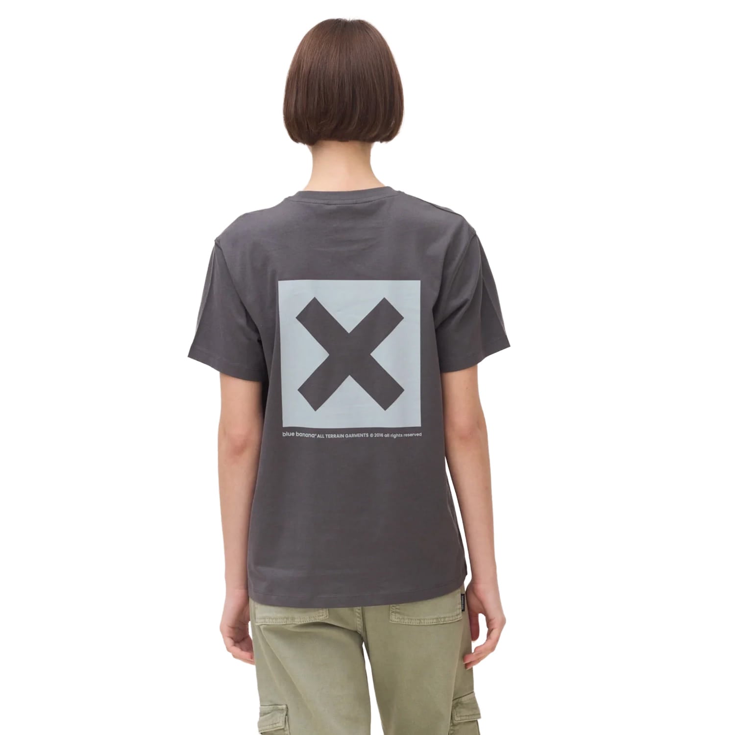 Blue Banana Nature Tee Anthracite  - SS26UG011NATGY01