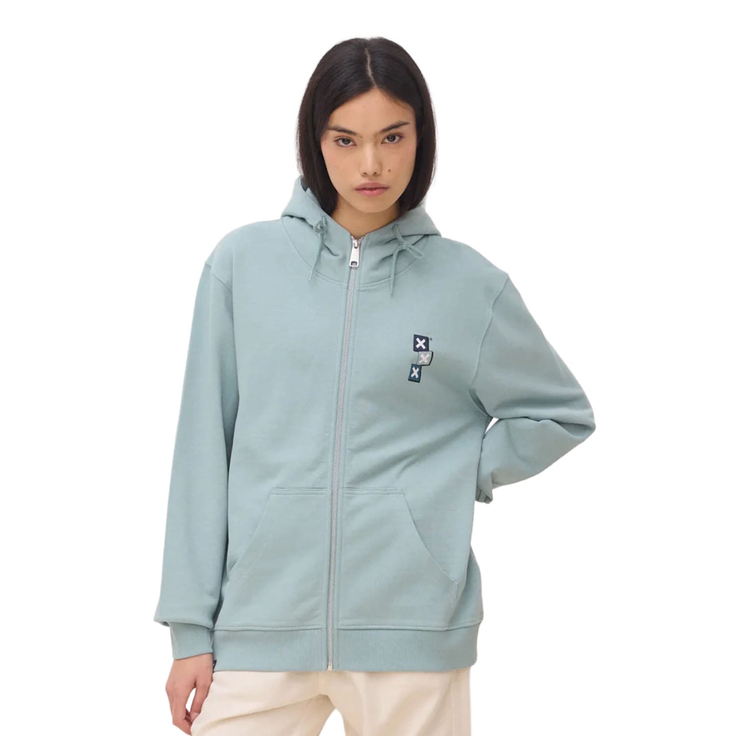 Blue Banana Goods Full Zip Hoodie Mist  - SS26UG017GOOBL20