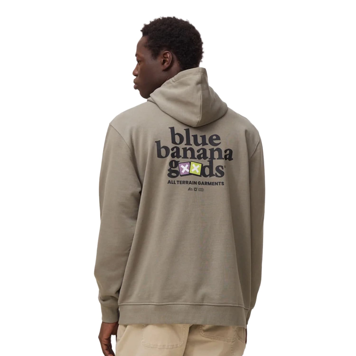 Blue Banana Goods Full Zip Hoodie Olive Green  - SS26UG017GOOGR06