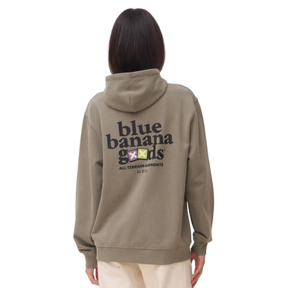 Blue Banana Goods Full Zip Hoodie Olive Green  - SS26UG017GOOGR06