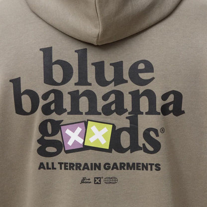 Blue Banana Goods Full Zip Hoodie Olive Green  - SS26UG017GOOGR06
