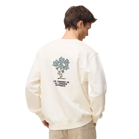 Blue Banana Grow Crew Off-White  - SS26UG021GROWH01