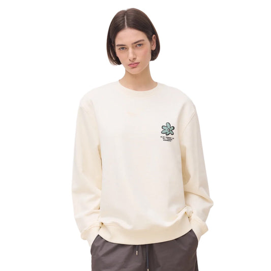Blue Banana Grow Crew Off-White  - SS26UG021GROWH01