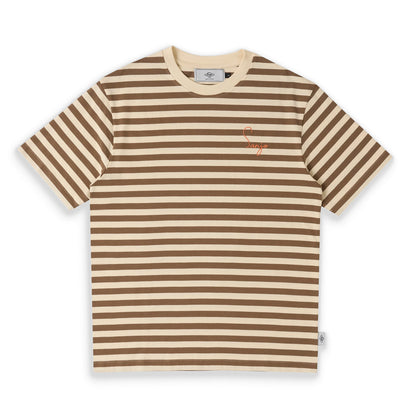 Sanjo Stripes 80 T-Shirt Cappucino Ecru  - SS26_1S8_CAP