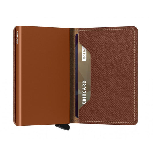 Secrid Slimwallet Saffiano Caramel  - SSACARAMEL