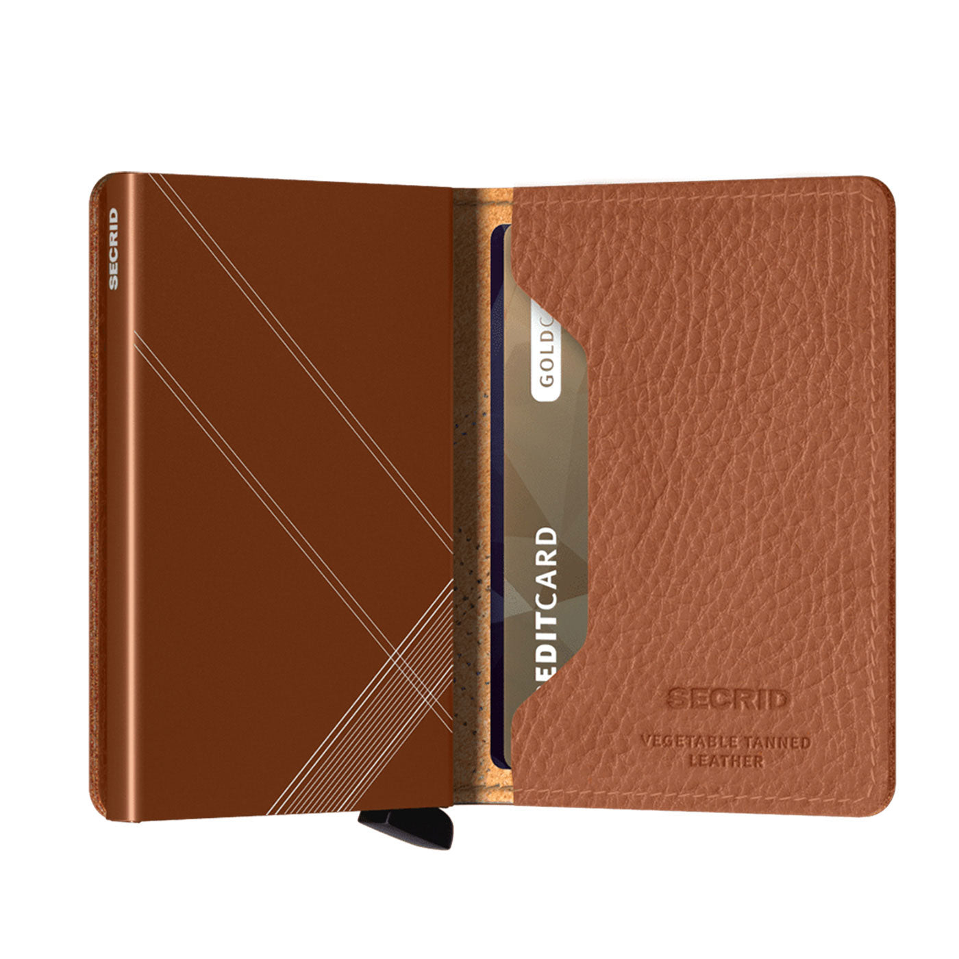Secrid Slimwallet Stitch Linea Caramello  - SSTLINEACAR
