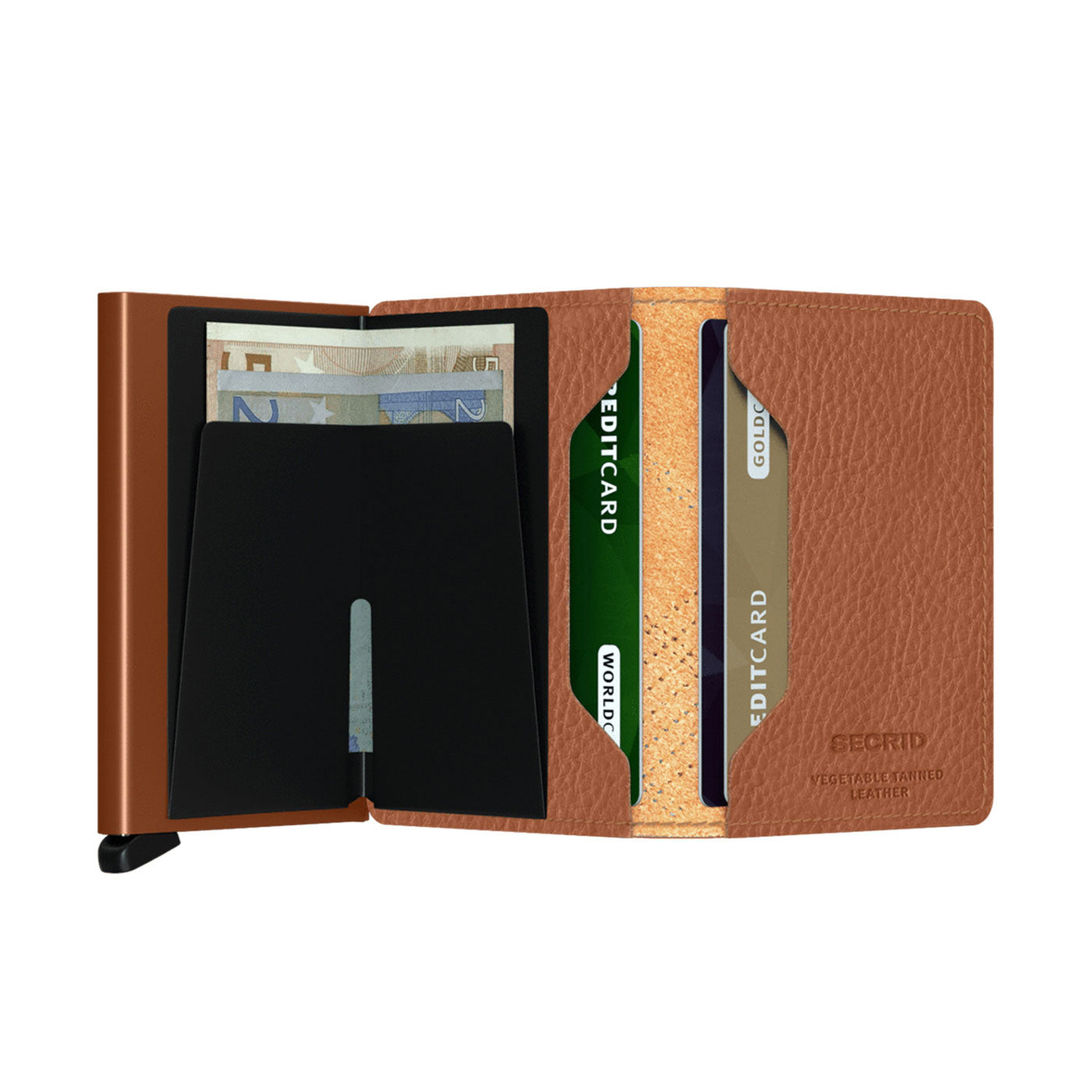 Secrid Slimwallet Stitch Linea Caramello  - SSTLINEACAR