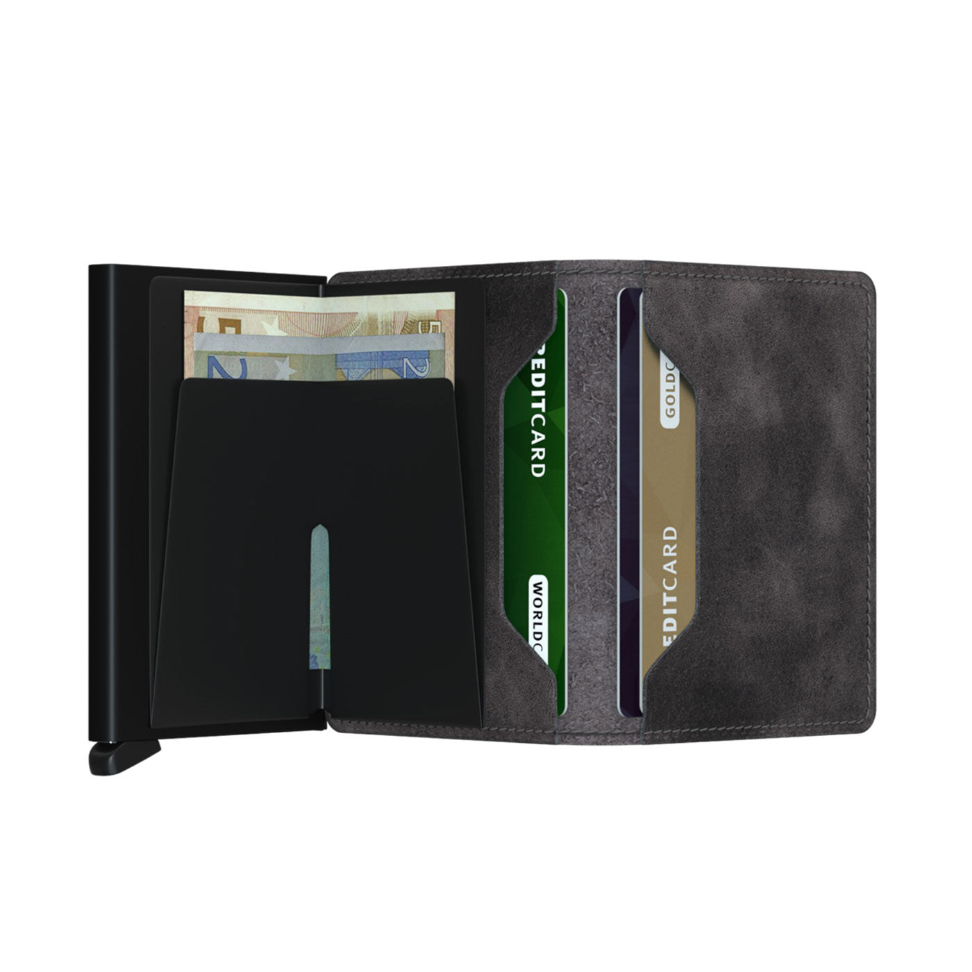 Secrid Slimwallet Vintage Grey/Black  - SVGREYBLACK