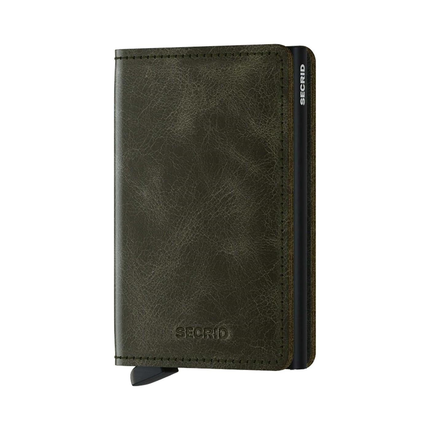 Secrid Slimwallet Vintage Olive-Black  - SVOLIVEBLACK
