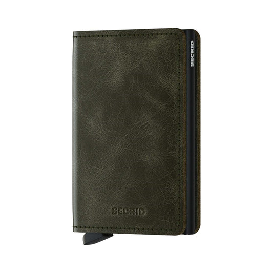 Secrid Slimwallet Vintage Olive-Black  - SVOLIVEBLACK
