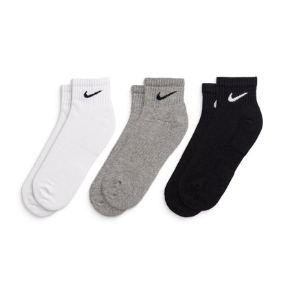 Nike Everyday Cushion Ankle 3Pairs Black/White/Dark Grey  - SX7667-964