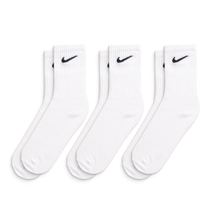 Nike Everyday Lightweight Crew Socks White/Black  - SX7676-100