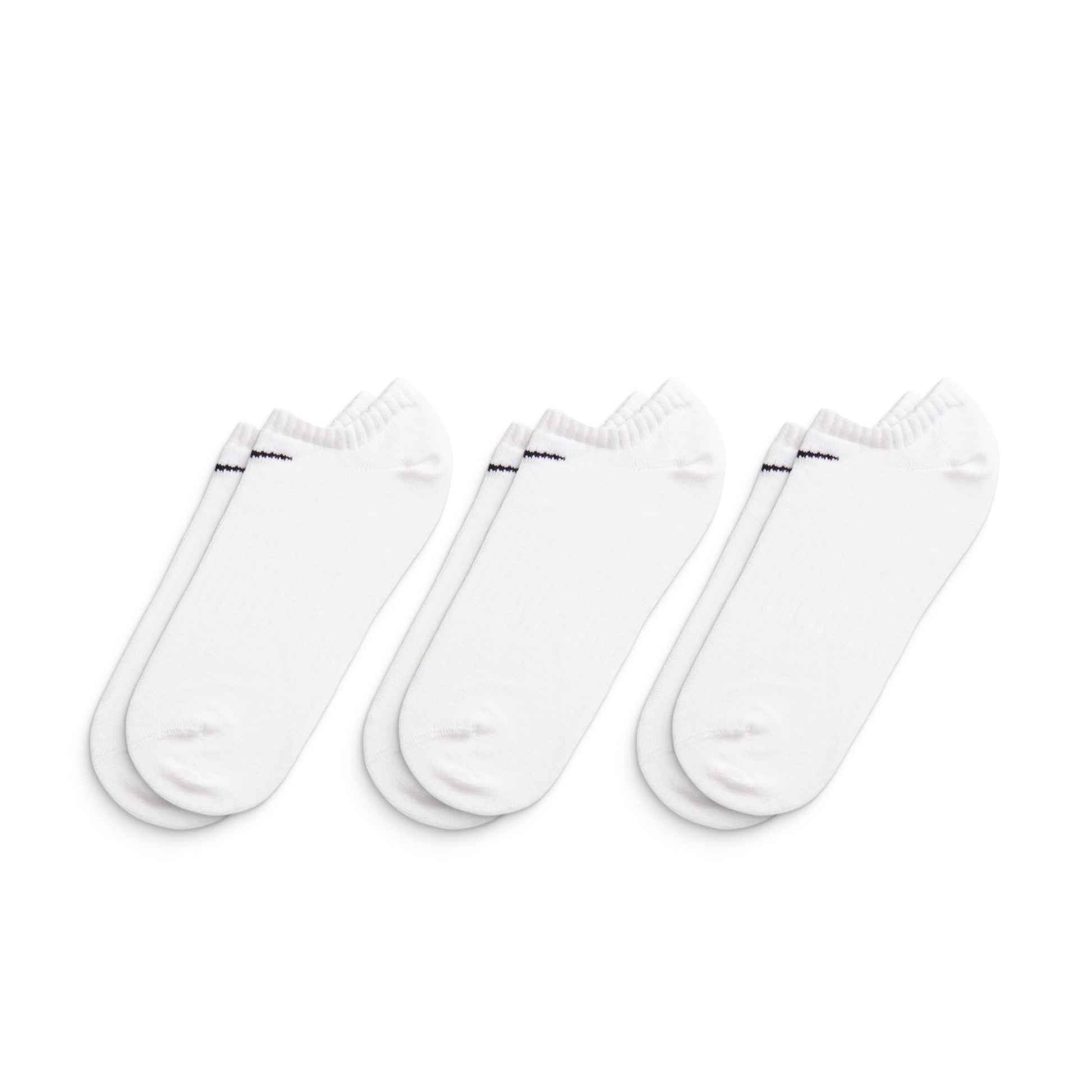 Nike Everyday Lightweight No-Show 3pr White/Black  - SX7678-100