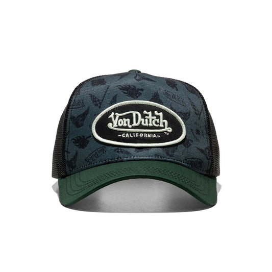 Von Dutch Trucker Green/Black  - TAT03