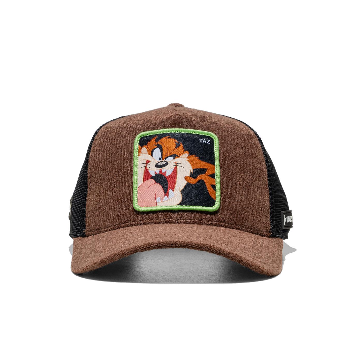 Capslab Looney Tunes Taz Trucker Cap Brown/Black  - TAZ3-CT