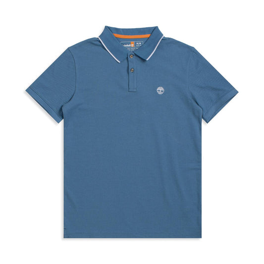 Timberland SS Jacquard YD Polo Captains Blue  - TB0A26NFDJ51