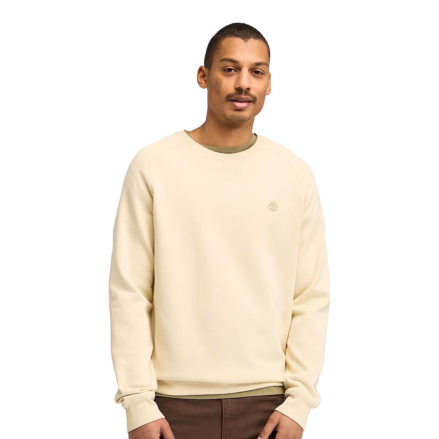 Timberland Exeter River Brushed Back Crew Sweatshirt Angora  - TB0A2BNKEFL1