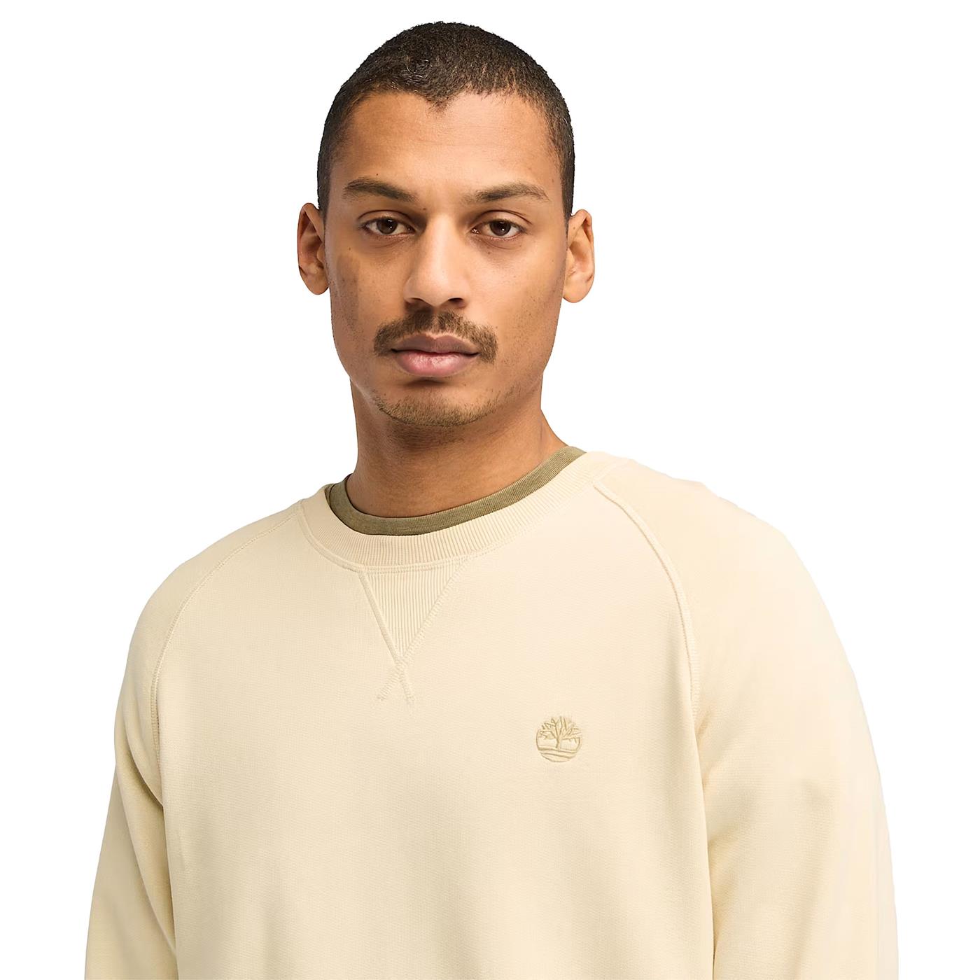 Timberland Exeter River Brushed Back Crew Sweatshirt Angora  - TB0A2BNKEFL1