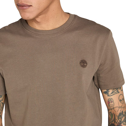 Timberland SS Dun-River Crew Tee Chocolate Chip  - TB0A2BPRBK01
