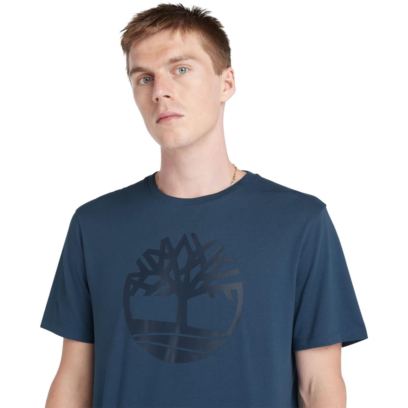Timberland Kbec River Tree Tee Dark Denim/Dark Sapphire  - TB0A2C2RS741